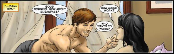 I love seeing the frame of the window through the semi-transparent curtains - really neat detail.