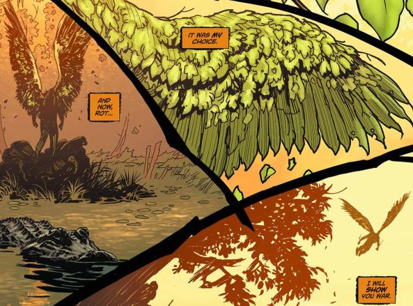 I never used to understand why so many superhero comics were so pun-heavy. Then I started writing about them and realized a line like "Swamp Thing sprouts wings" is just too tempting NOT to use.