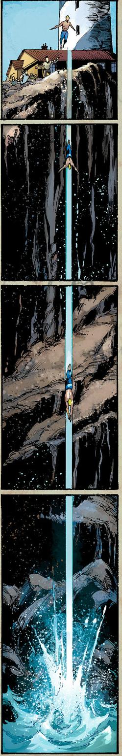 He's going to lose a few points for that splash.