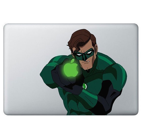 Green Lantern Macbook Decal