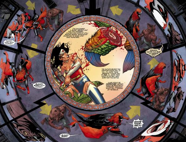 Why doesn't Kate just reach into the middle and pull out Wonder Woman to help?