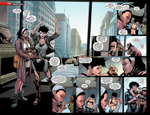 Note to the letterer: the big patch of sky might have been a good place for the dialogue to go.