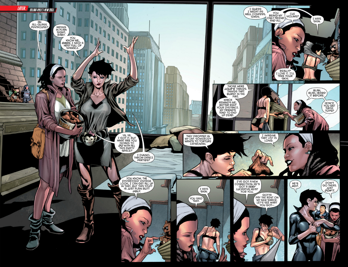 Note to the letterer: the big patch of sky might have been a good place for the dialogue to go.