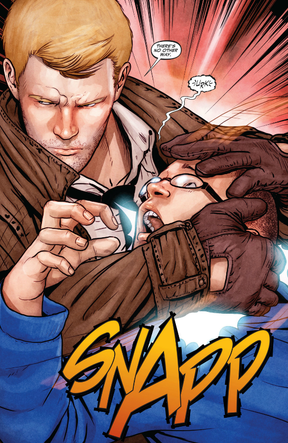 Constantine breaks Timothy Hunter's neck...or DOES HE?