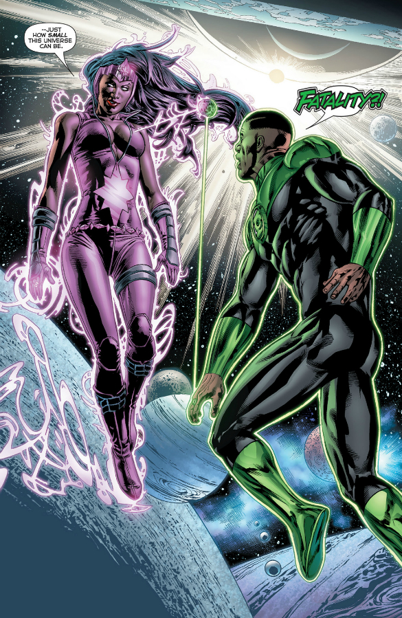 John shows off his new shoulder blade tattoo to Fatality