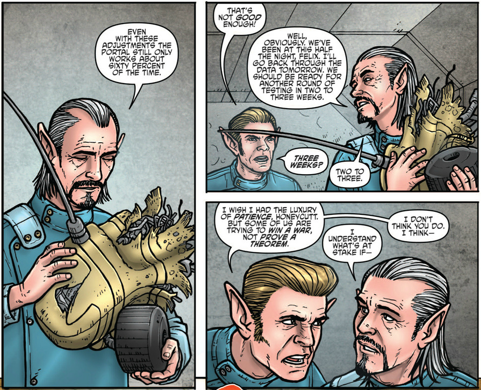 "You know, for a lab assistant, you're kind of a pain in the ass."