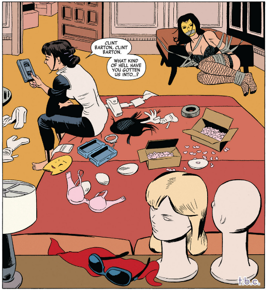 Wait, the lips on her mask don't move in the first place...