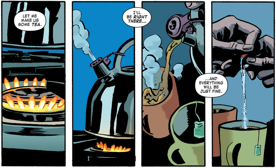 Matt makes his "special-tea"…get it?