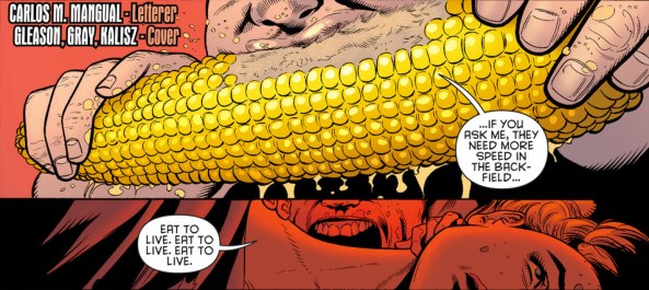 "Would you like corn-on-the-cob or a NECK!?"