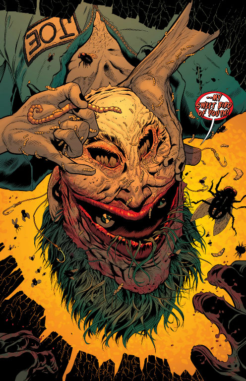 the joker upside down face