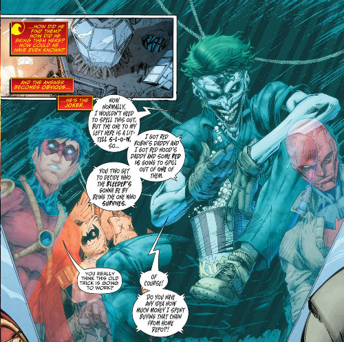 You know the old saying: People who live in glass houses shouldn't draw confusing images which make it impossible to visually understand the story. jokers glass house