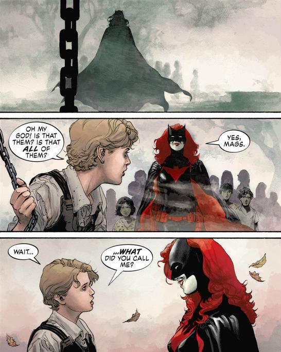 out of the mists comes Batwoman to propose to Maggie Sawyer