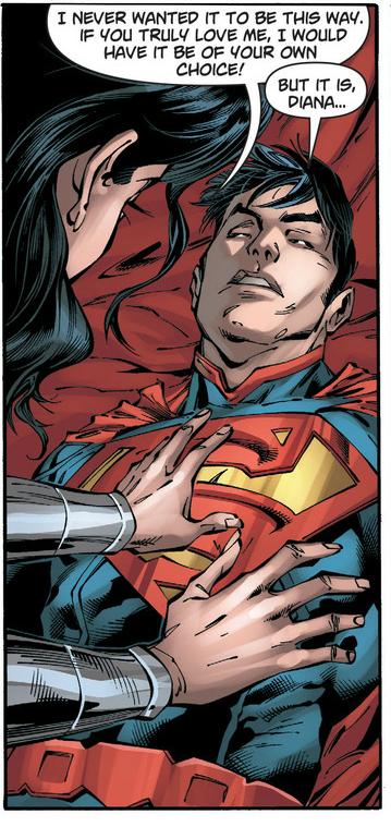 Superman takes a love bullet