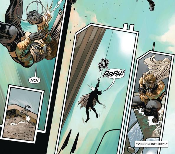 The Gotham Butcher throws Calvin out a window