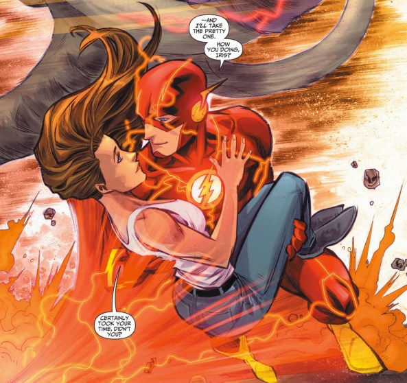 "Barry and Iris, sitting in a tree..."