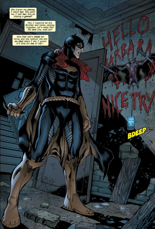 Batgirl discovers her brother's tribute