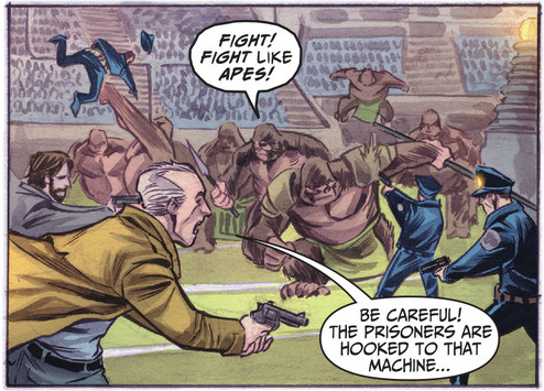 "Are we not apes?" "We are Monkey Devo!"