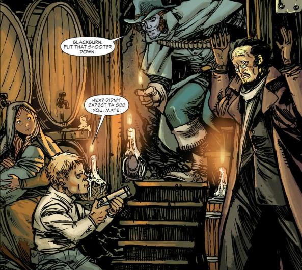 Hex and Arkham take refuge underground