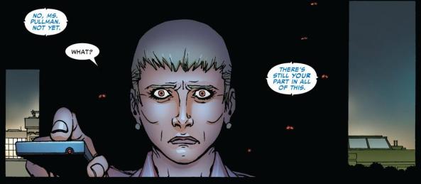 Ms. Pullman is set upon by spider-bots