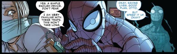 Spider-Man disarms some bombs