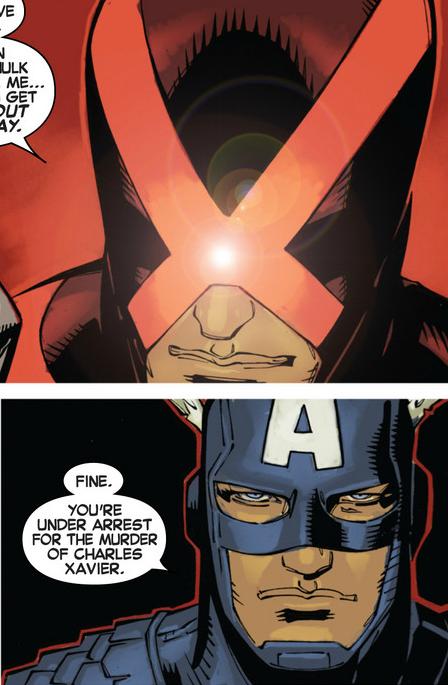 X Cyclops vs A Captain America