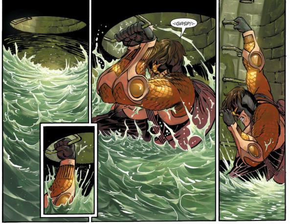 Calvin - Talon - escapes the rushing waters