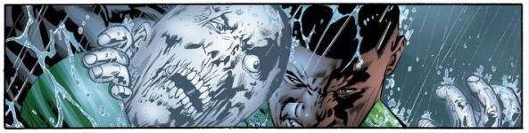 Green Lantern John Stewart vs. Black Lantern John Stewart