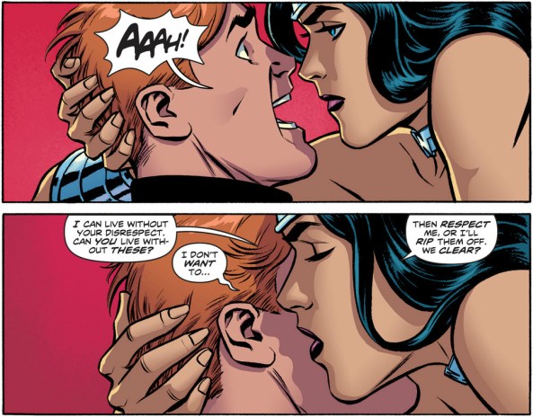 "That move takes cojones…literally! Thanks folks. Remember to tip your waitress."