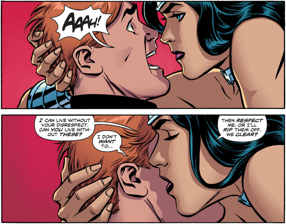 "That move takes cojones…literally! Thanks folks. Remember to tip your waitress."