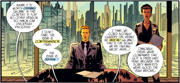 Larry can't sit for some reason