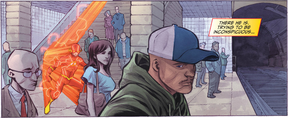 Like, can he fall faster than gravity pulls him?