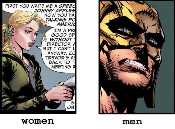 Men are from Thanagar, Women are from Los Angeles