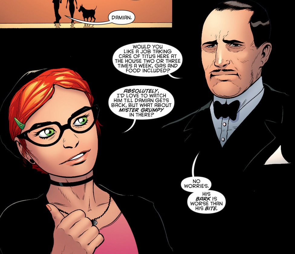 Alfred totally has a new BFF