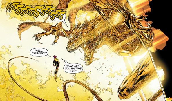 I so seldom have an opportunity to use that monster! Sinestro talks smack to Parallax