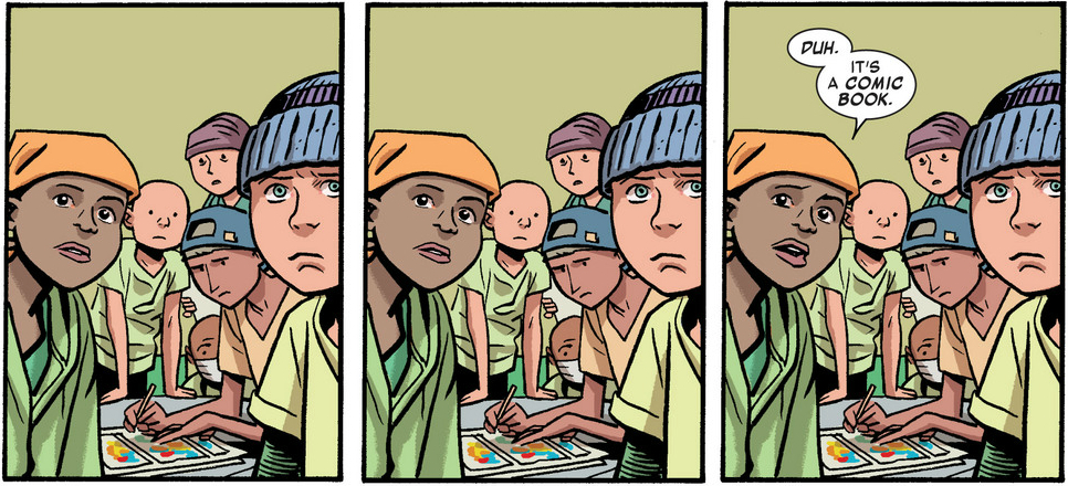 "Yeah. We have cancer, not stupid."