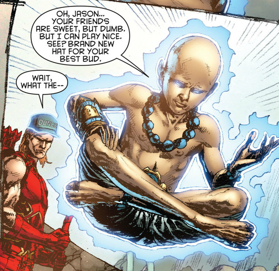 "Yeah? Well, at least I'm not a bald little weirdo!" "Yeah? Well, at least I'm not a bald little weirdo!"