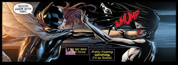 Batgirl Ventrioloquist one punch KO