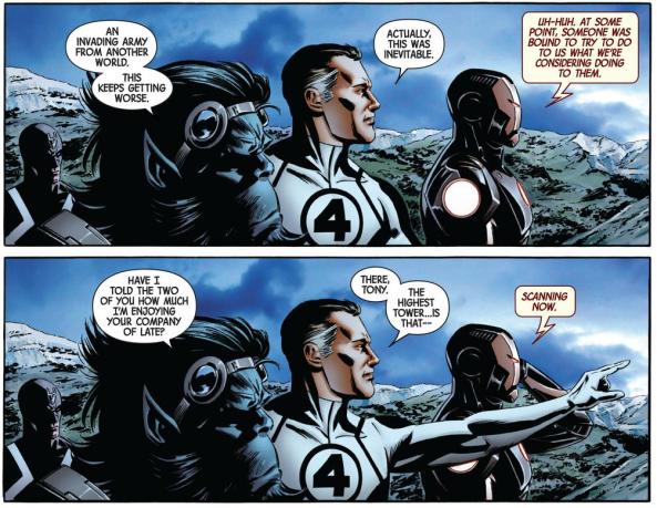 Beast likes spending time with Reed Richards and Iron Man
