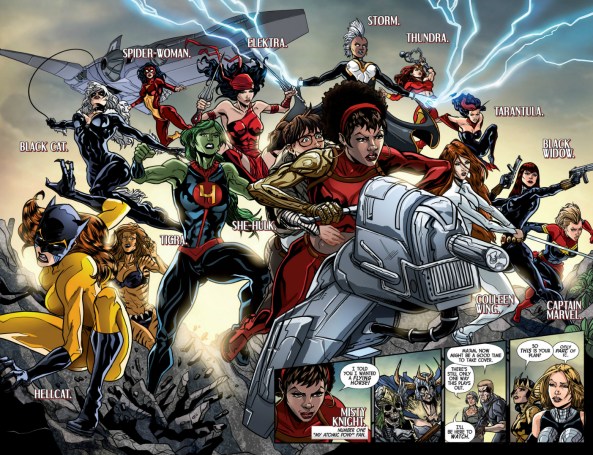 Either Black Widow has brouht guns to a knife fight, or Colleen Wing has brough a knife to a gun fight