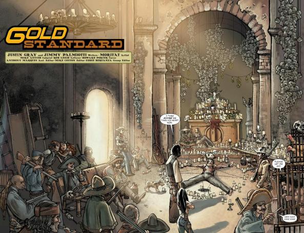 Glem Hootkins and his gang in the mission All Star Western 20