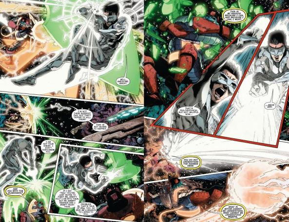 Kyle battles the guard of the anomaly