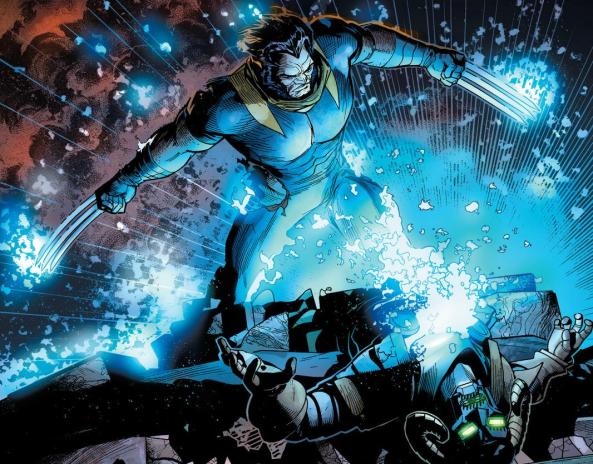 Wolverine's claws, picking up extra magic