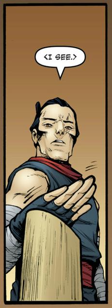 Oroku Saki Shredder talks to Karai