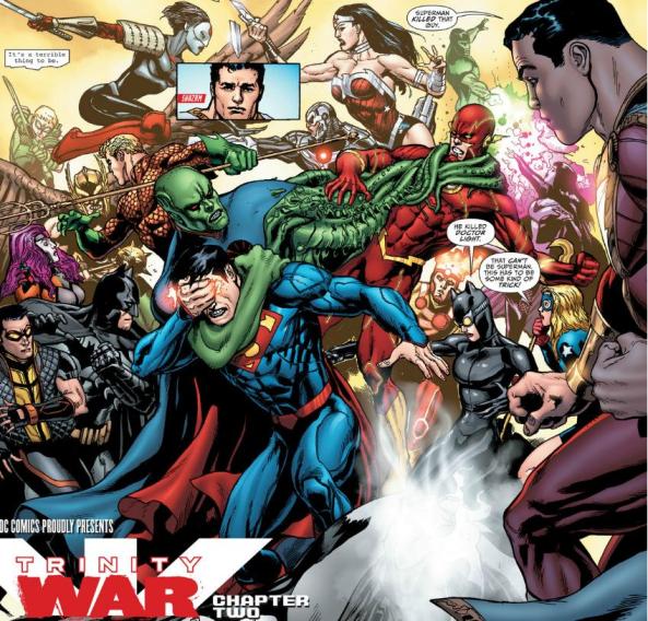 The Justice League fights the Justice League of America