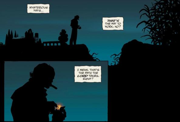 Azzarello works in mysterious ways