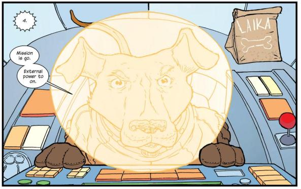 Laika is brownbagging it