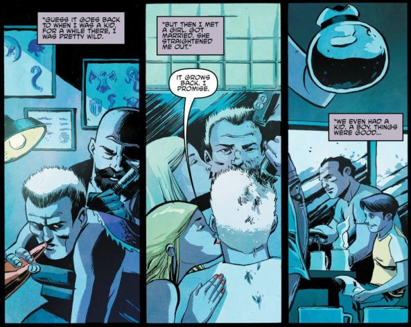 Arnold Jones gets a purple dragon tat