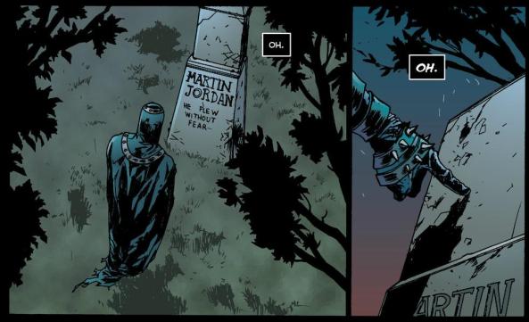 Black Hand at Martin Jordan's grave