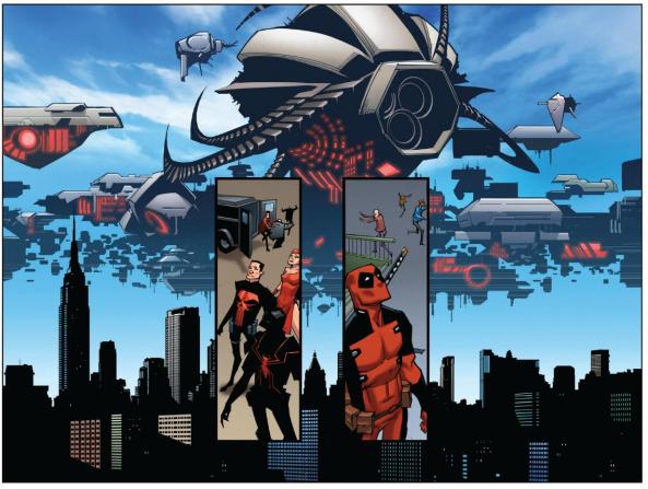 Deadpool, Venom Punisher Elecktra finally see aliens