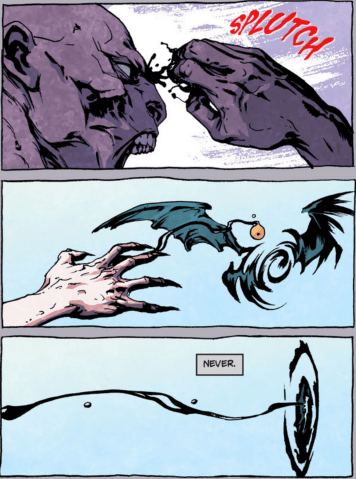 Good aim for a blind man